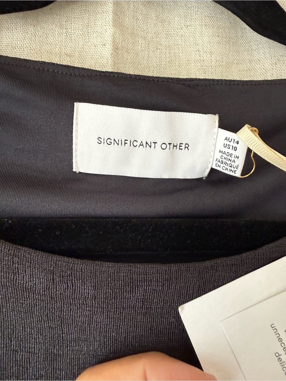 Significant Other Long Sleeve Black Cutout Maxi Dress NWT - Picture 3 of 3